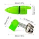 thumbnail image 5 of Yuarrent Paquete de 10 indicadores de alarma de mordedura de pesca Sensor de movimiento de Clip verde para caña Type6 NO6, 5 of 6