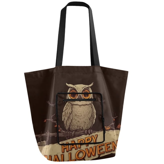 Iauyy Foldable Shoulder Tote Bags Large Storage for Women -Reusable 11*9.5*15.4in Wide Handbag Design Shopping/Travel Bag ,????_????-01-01