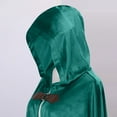 thumbnail image 3 of Hvyesh Men's Medieval Hooded Cloak Halloween Renaissance Cape with hood Wizard Costume Medium Length Cosplay Witch Cape, 3 of 7