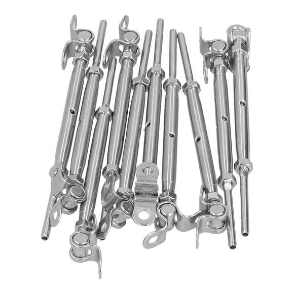 Stainless Steel Cable Railing Kit, Cable Railing Hardware Kit High Tensile Strength Fatigue Resistance Wide Application For Deck Railings For Stair Railings 1/8