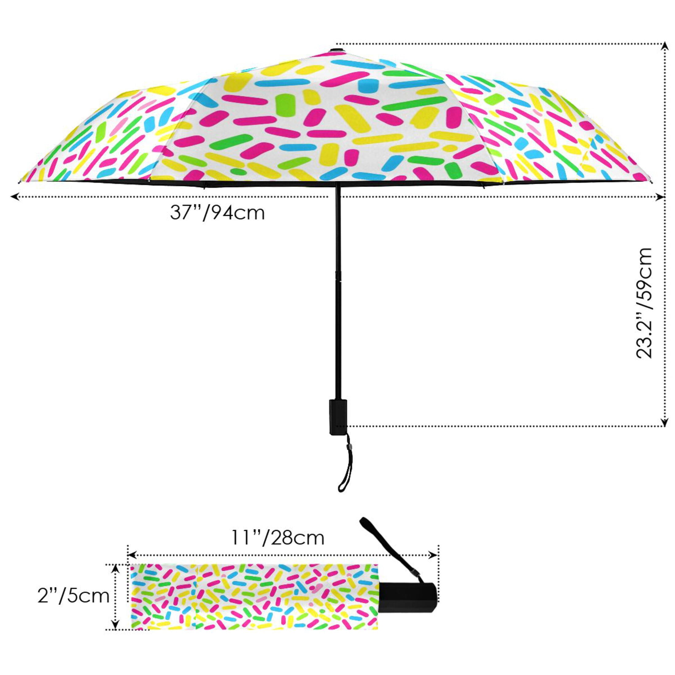 Sprinkles Compact Sun Umbrella Windproof Travel Umbrellas for Rain Strong Portable UV Protection