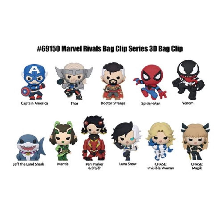 Monogram 3D Figural Foam Bag Clip Marvel Rivals Series 1 Mystery