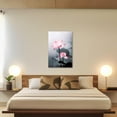 thumbnail image 4 of ZHONGYUTONG Zen Canvas Wall Art Pink Lotus Flower Leaf Paintings Blooming Water Lily Floral Pictures Prints Spa Artwork for Meditation Spiritual Room Framed (24.00" x 36.00"), 4 of 5