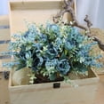 thumbnail image 3 of Billuyoard Ramo de flores de peonía artificial de 5 cabezas, decoración de simulación, ramo de peonías de tela para el hogar y la Oficina, Flores artificiales, 3 of 6