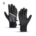 thumbnail image 2 of Invierno guantes de ciclismo al aire libre impermeable a prueba de viento protectores de mano a prueba de viento antideslizante deportes calentadores de senderismo camping s negro 1 par seitruly OD002140-01, 2 of 7