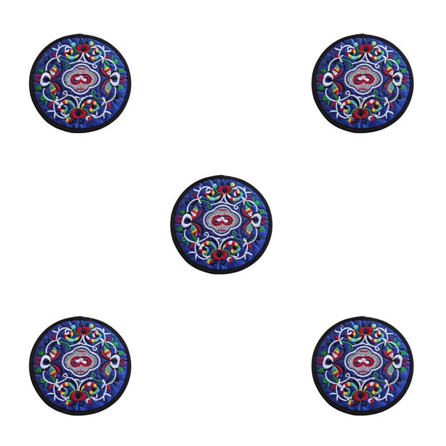 Billuyoard Posavasos para bebidas, alfombrilla para taza de té, almohadilla bordada portátil, almohadillas aislantes para amigos, inauguración Type5 NO5