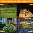 thumbnail image 6 of Christmas Net Lights, 96 LED 5ftx5ft Outdoor Christmas Mesh Lights, Plug in Waterproof Connectable 8 Modes Bush Lights for Garden Party Wedding Holiday Xmas Decor, Warm White, 6 of 6