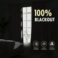 thumbnail image 6 of Sand Pinch Pleated 100% Blackout Linen Curtains 90 Inch Length 2 Panels Set, Pleat Curtains with Pin Hooks, Black Out Light Blocking Room Darkening Drapes for Bedroom Living Room Window, 6 of 17