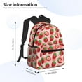 thumbnail image 4 of Lsque Cute Strawberry Classic Casual Backpack - Large Capacity Water-Resistant Backpack for School, Work, Travel, and Outdoor Activities, 4 of 8