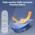 thumbnail image 6 of Alpha Joy 15ft Outdoor Patio Umbrella Extra-Large Double-Sided Garden Umbrella with Crank Handle and Base - Haze Blue, 6 of 6