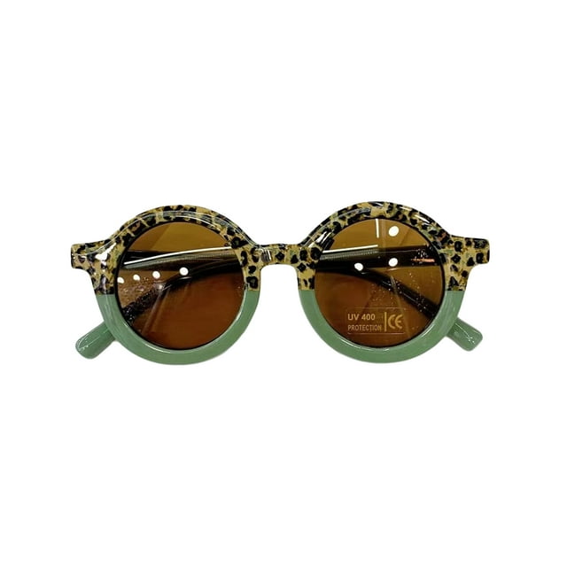 Diconna Lunettes de Soleil Rétro pour Tout-Petits Anti-Ultraviolets Lunettes d'Extérieur