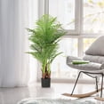 thumbnail image 2 of Uforic 4.1FT Artificial Tree, Artificial Plants Scattered Tail Sunflower for Indoor Outdoor- Green, 2 of 9