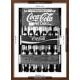 thumbnail image 4 of Art.com Vintage Coca Cola Bottle Cases Coke B&W Photo Print Poster Art Print, Brown Frame Wall Art, 17" x 23", 4 of 4