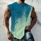 thumbnail image 5 of Hombres Moda Casual Impresión Suéter Cuello Redondo Deportes sin Mangas Tanque, 5 of 5