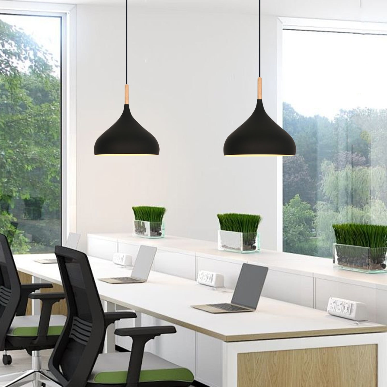 XMMSWDLA Pendant Lights-Industrial Kitchen Pendant Light Fixture Pendant Lamp - 1-Light Hanging Light for Restaurant Dining Room