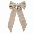 thumbnail image 6 of 9.5x16 Inch Christmas Tree Topper Bow, Room Decor Ribbon Xmas Signature Velvet Bow for Wedding Engagement Birthday Party, Christmas Decoration for Home Wreath Door Wall( Green ), 6 of 6