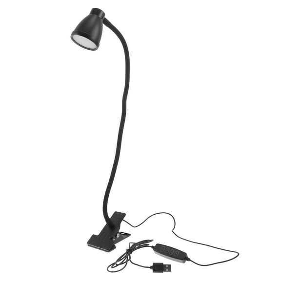 unbranded Clip Light Gooseneck Table Lamps Computer Reading Lights Office Child Black