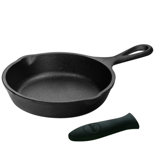 Lodge Logic 9 Inch Skillet with Black Silicone Handle ...
