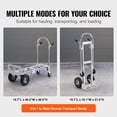 thumbnail image 5 of Heavy-Duty 2-in-1 Aluminum Hand Truck & Platform Dolly, 800 lbs Capacity - Convertible Folding Industrial Utility Cart with All-Terrain Rubber Wheels, 5 of 10