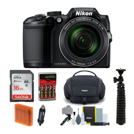 Nikon COOLPIX B500 Digital Camera with 16GB USB Accessory Bundle