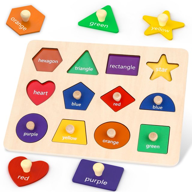 Puzles de aprendizaje de madera Jumlys Montessori Toys 1 a 3 años