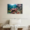 thumbnail image 2 of Elephant Stock Andaman Sea Life Wall Art - Horizontal Canvas Wall Art - Living Room Wall Decor - Animal Canvas - Teal And Yellow Decor - 36" x 24", 2 of 8