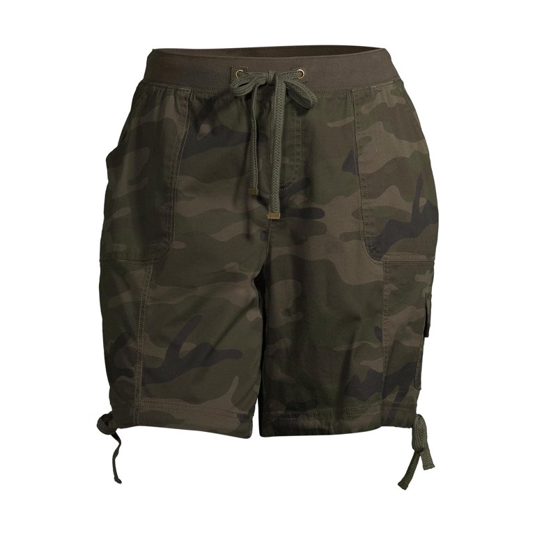  Terra & Sky Camo Plus Size Utility Shorts - 20