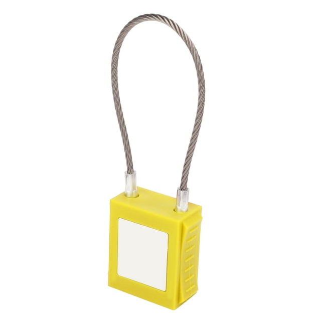 Lockout Tagout Kit, Insulating Durable 85mm Shackle Lockout Cable Robust For Industrial Shutdown Isolation Yellow