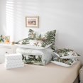 thumbnail image 5 of Feelyou Kawaii Winter Deer Bedding Comforter Set 7pcs for Kids, Christmas Leaf Plant Queen Bedding Sets, Cartoon Jungle Animal Reversible Queen Sheet Sets, Ultra Soft Bedroom Decor, 5 of 7