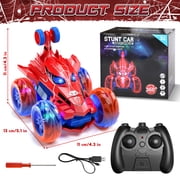 RC Cars Remote Control Car Toys for Boys 3 4 5 6 7 8 9 10 Year Old Girl Boys, 2.4Ghz Fast Stunt with Cool Light for Kids Birthday Chritmas
