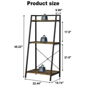 5-10 Gallon Fish Tank Stand with Plant Shelf Metal Aquarium Stand with Storage Shelf