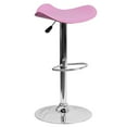 thumbnail image 3 of Home Square 25" to 33" Contemporary Adjustable Bar Stool in Pink - Set of 2, 3 of 7