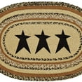 thumbnail image 2 of Stencil Star Oval Jute Rug, 2 of 3