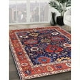 thumbnail image 3 of Ahgly Company Machine Washable Indoor Rectangle Industrial Modern Burgundy Red Area Rugs, 4' x 6', 3 of 7