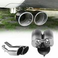 thumbnail image 1 of Car Rear Exhaust Pipe Muffler Tip Automotive Parts Replacement Kit - Silver-, 1 of 3