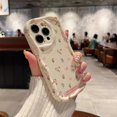 thumbnail image 3 of Small Flowers Butterfly Wavy Frame Soft Phone Case Compatible with iPhone Case (White,iPhone 11 Pro Max), 3 of 5