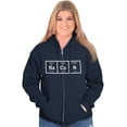 thumbnail image 4 of Ba Co N Bacon Food Science Nerd Geeky Zip Up Hoodie Men's Women's Brisco Brands M, 4 of 6