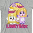 thumbnail image 2 of LankyBox Boxy & Foxy Crew Neck Short Sleeve Athletic Heather Boy's T-shirt-XS, 2 of 5