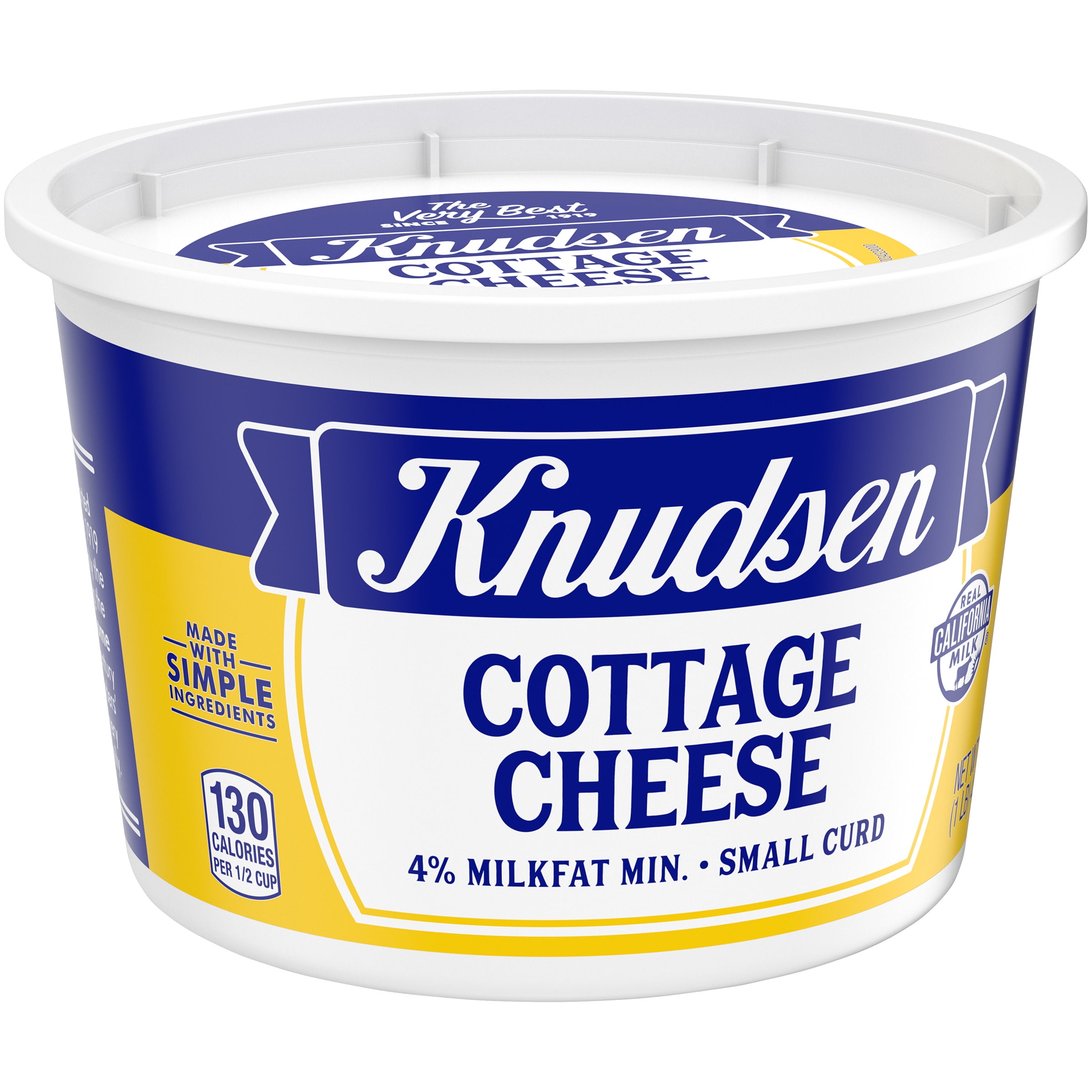 Knudsen Small Curd Cottage Cheese with 4% Milkfat, 16 oz Tub