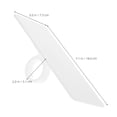 thumbnail image 2 of FONDOTIN Professional Appearance Mic Blank Plate White Acrylic 1Set for Podiums, 2 of 7