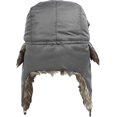 thumbnail image 2 of Gorro con orejeras unisex de piel sintética, impermeable, para cazar en invierno, color gris, 2 of 4