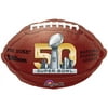 Anagram Super Bowl 50 Foil Balloon, 21", Brown Silver Gold