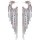thumbnail image 1 of Rhinestone Tassel Earrings for Women with Multi Color and Sparkling Design 1 Pair, 1 of 5