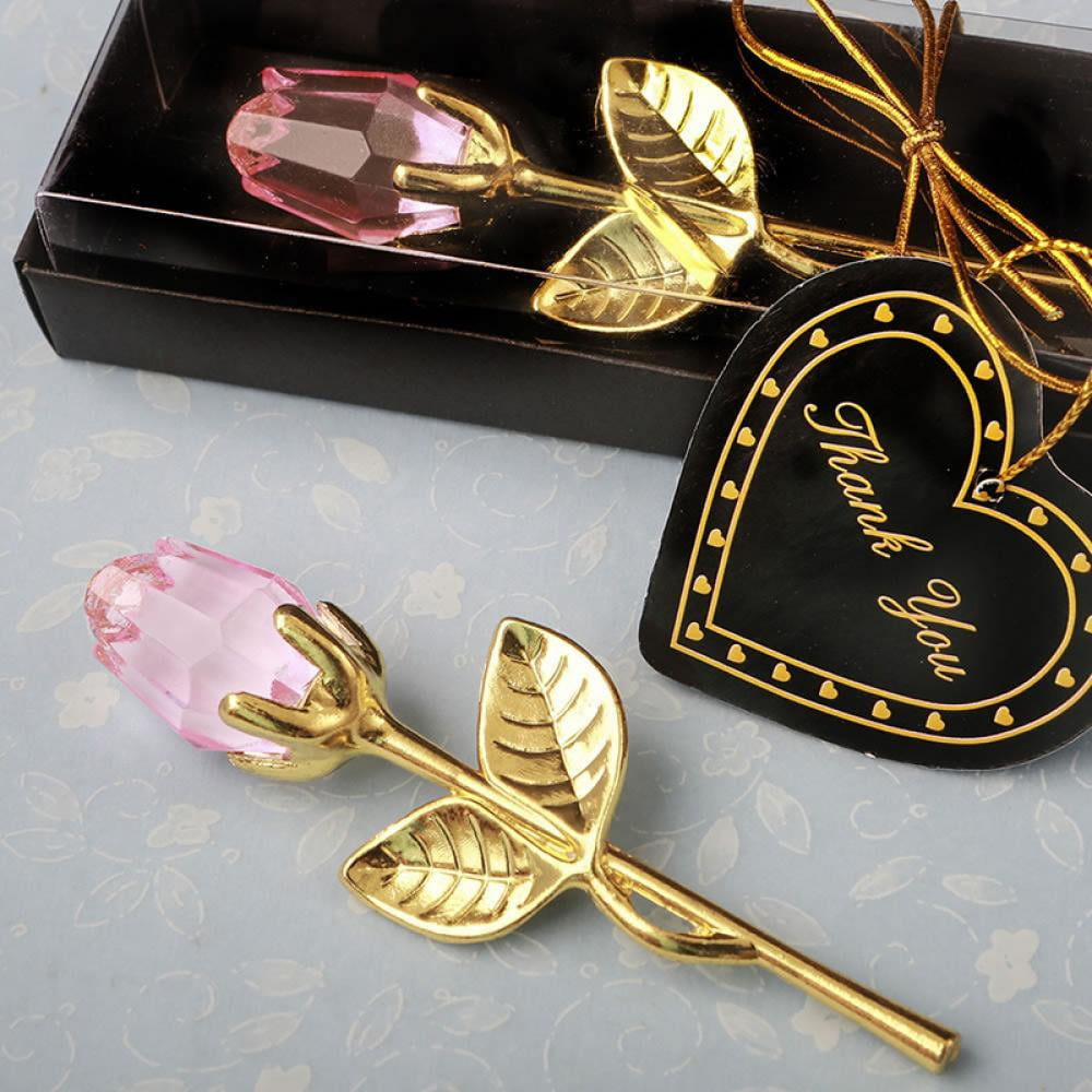 Details about   Valentine's Day Gift Mini Crystal Rose Flower Artificial Crystal Rose Metal Rod 