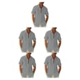 thumbnail image 1 of Camisa de Hombre Sonducket Senderismo Estilo Casual Botones Verano Playa Gris XXL, 1 of 6