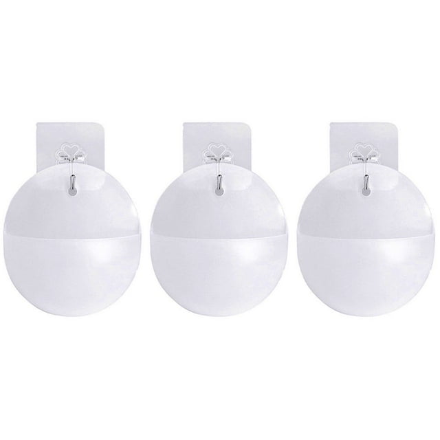 3Pcs Wall Mounted Plant Pot Plastic Flowerpot Basket Planter Home Garden Decor