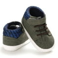 thumbnail image 6 of URMAGIC Infant Baby Boys Suede PU Leather Moccasins Soft Sole High-Top Shoes, 6 of 7