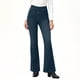 thumbnail image 4 of Pincandy Women's Solid Color Stretch Denim Leggings - Low Waist, 2 Pockets, Loose Wide Leg Fit, Perfect for Gym, Workout & Casual Wear, 4 of 7