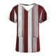 thumbnail image 4 of Vestido Corto para las Mujeres con Cuello en V Imprimir Manga Corta Bolsillo Enfermera Top, Poliéster Ligero para el Hogar Diario Y Desgaste Casual, 4 of 9