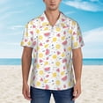 thumbnail image 4 of Daiia Tropical Fruit Hawaiian Shirt for Men Gentle Cotton Regular Short Sleeve Casual-X-Large, 4 of 9